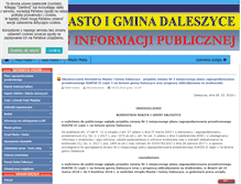 Tablet Screenshot of bip.daleszyce.pl